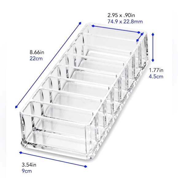 Set of Two Clear Acrylic Cosmetic Organizers - Picture 8 of 8